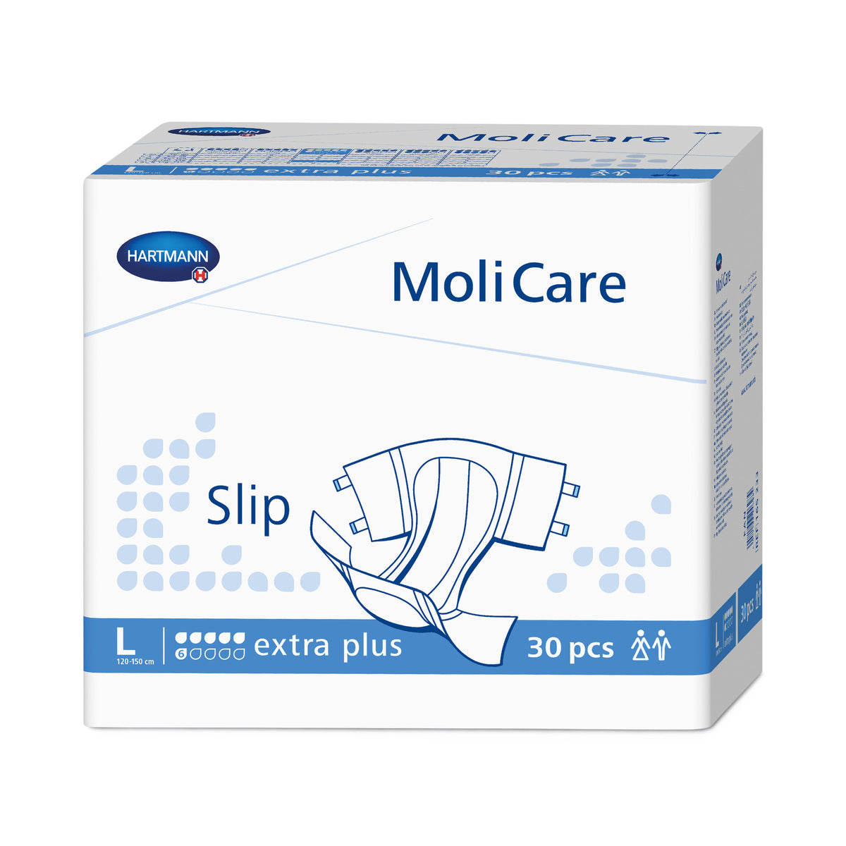 MoliCare Slip Inkontinenzslips, Packung Größe L extra plus (30 Stück)