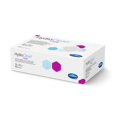 Hartmann HydroClean® Cavity Karton, seitlich gezeigt; weiße Packung mit lila Akzenten
