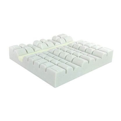 Visco-Cube Sitzkissen mit Würfelnoppen, helles Weiß, größere Seitenansicht