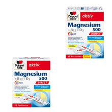 Doppelherz aktiv Magnesium 500 + B12 + D3 Depot, 20 Portionen, Direct