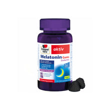 Doppelherz aktiv Melatonin-Weichgummis in dunkler Flasche mit violettem Deckel