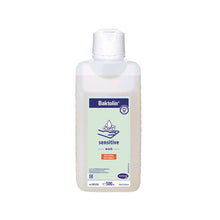 Baktolin sensitive wash Waschlotion, weiße Flasche mit Etikett und Produktaufdruck