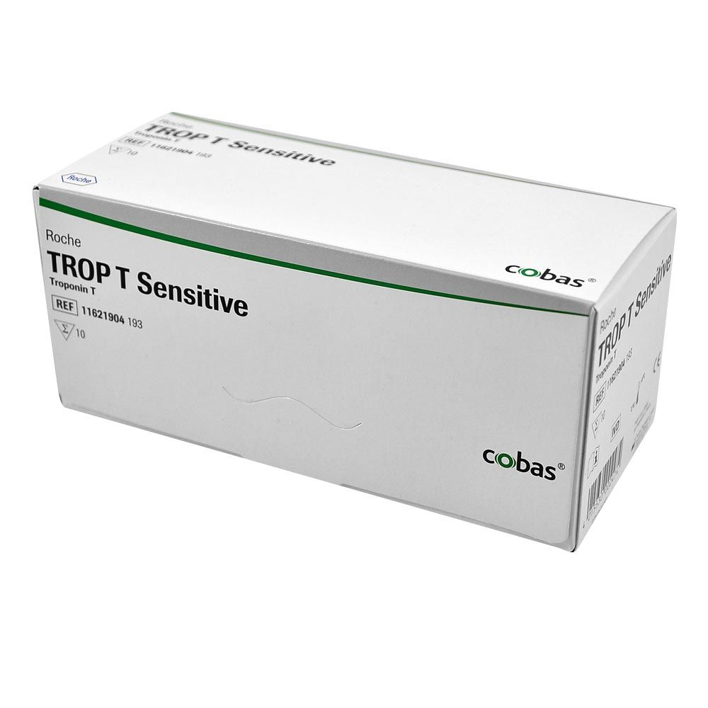 Roche Schnelltest-Box Tropt T Sensitive mit cobas-Logo, 10 Tests