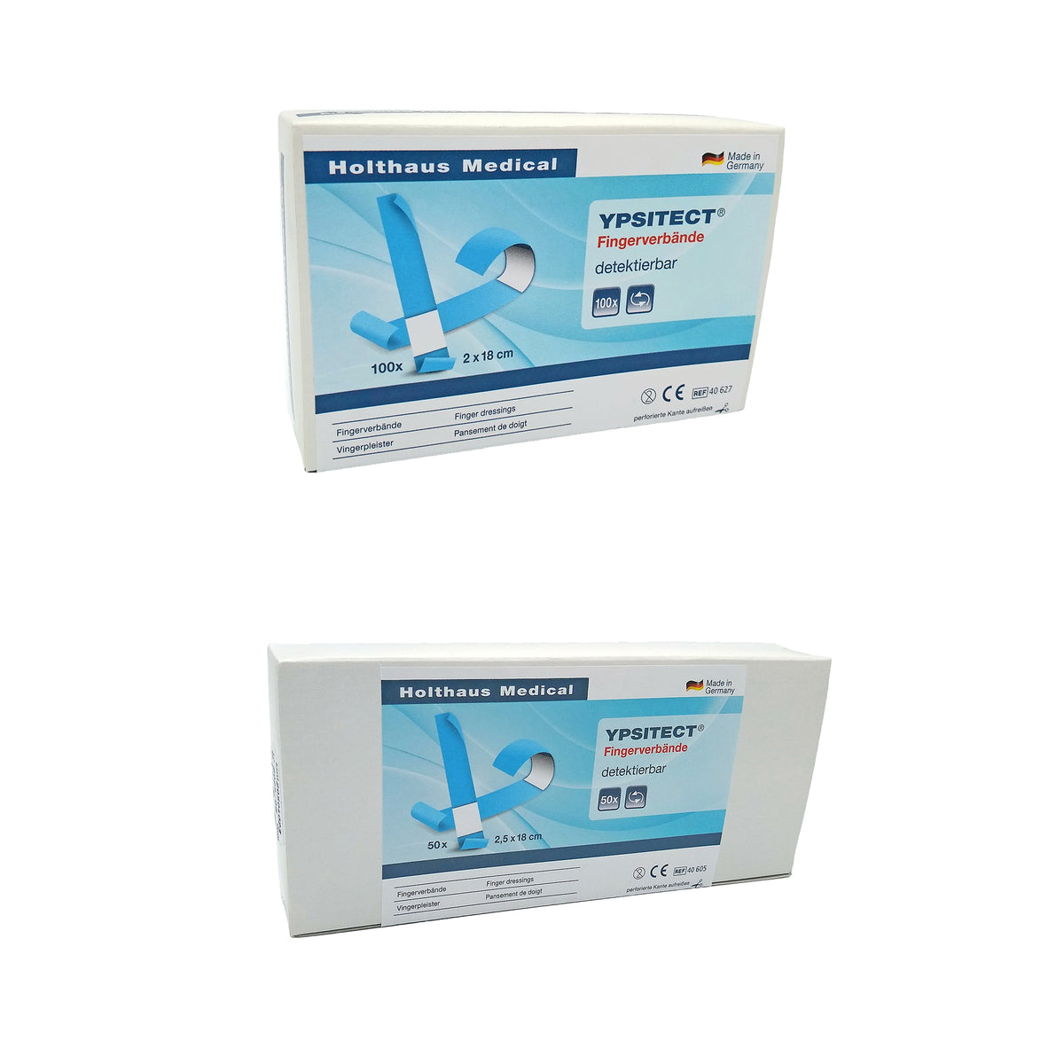 Holthaus Medical YPSITECT Fingerverbände, detektierbar, elastisch – 100er-Packung