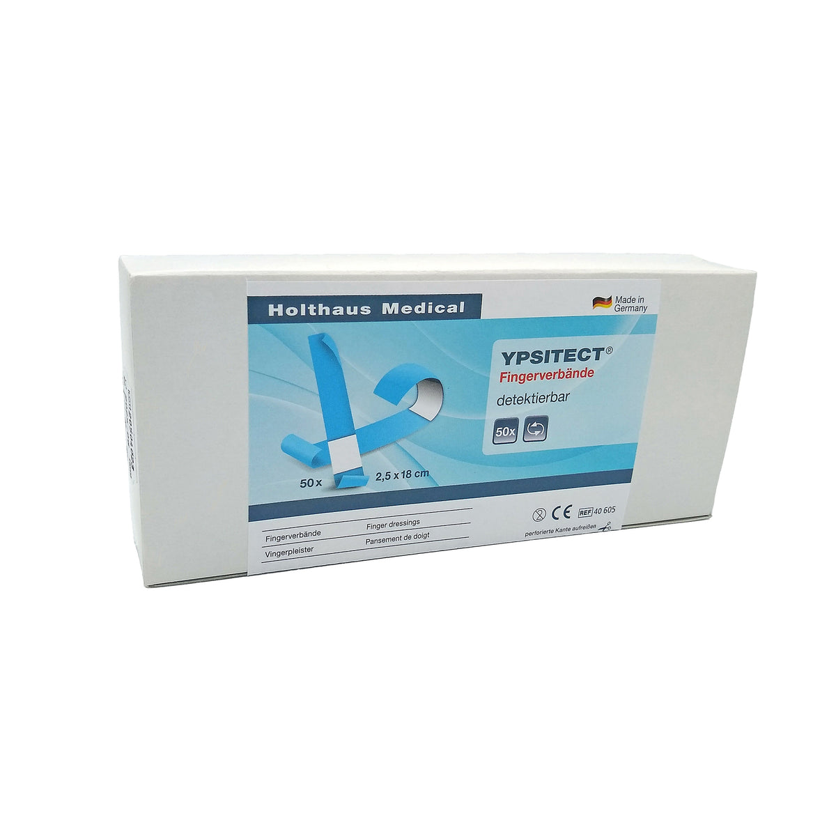 Holthaus Medical YPSITECT Fingerverbände, detektierbar – 50er-Packung