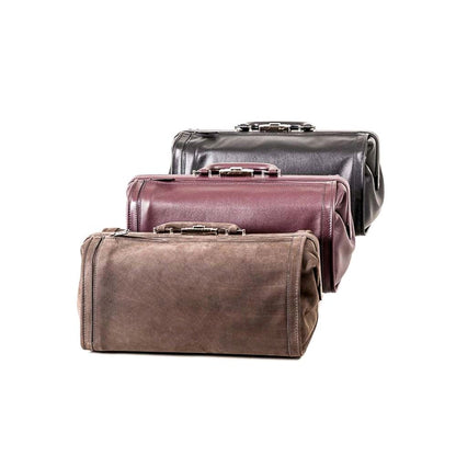 Dürasol Primus Doktortasche im Landarzt-Stil, schwarz, bordeaux und braun