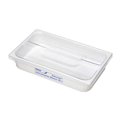 Ecolab Instrumentenwanne 10 L mit transparentem Deckel und Griffmulden