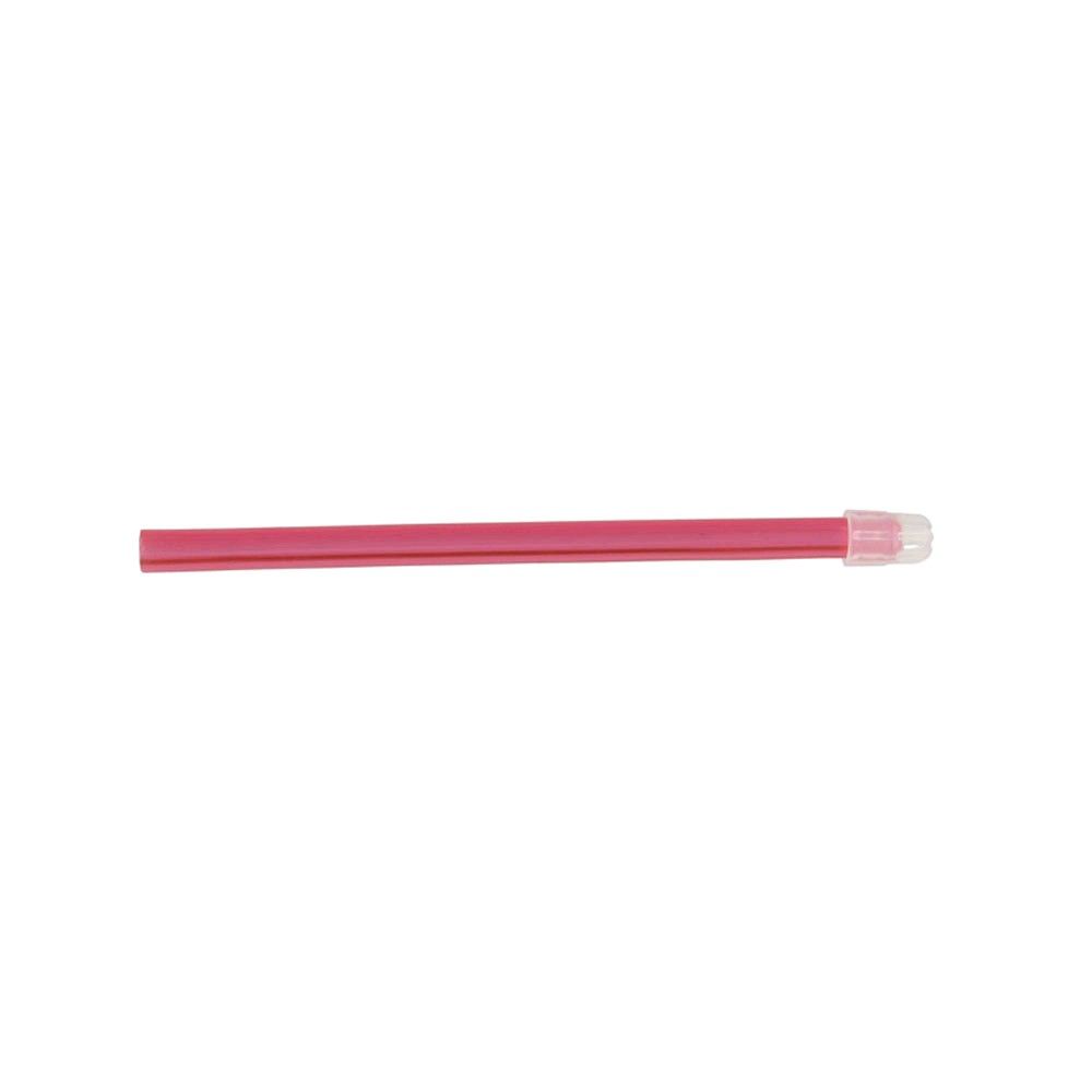 Speichelsauger mit loser Kappe, 15 cm, rosarot