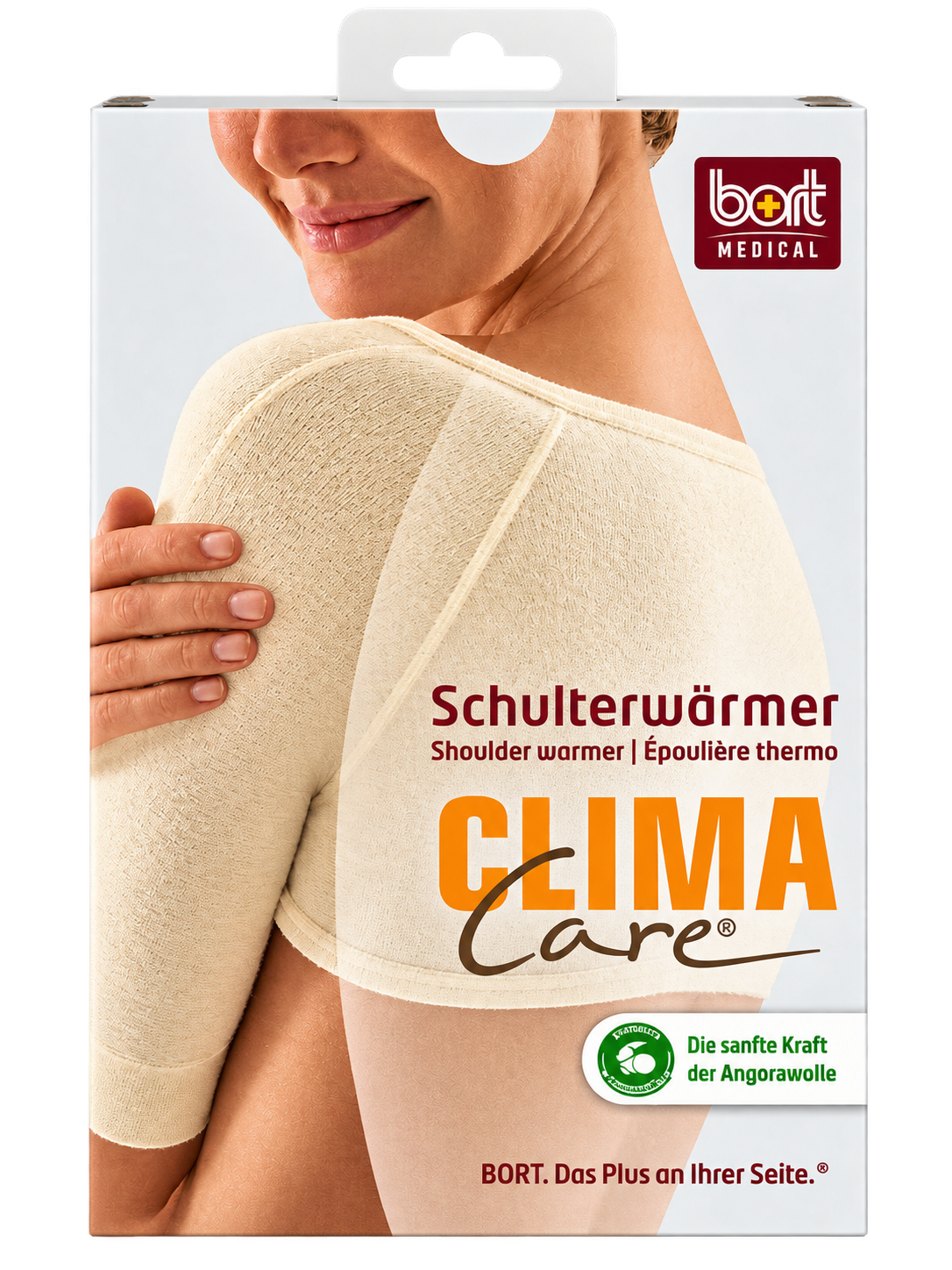 ClimaCare® Schulterwärmer von Bort, cremefarbener Wärmer für die Schulterpartie