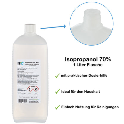Isopropanol 70% 1-Liter-Flasche mit Dosierhilfe-Anzeige