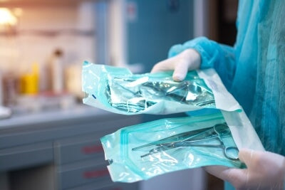Steriel verpakte tandheelkundige instrumenten